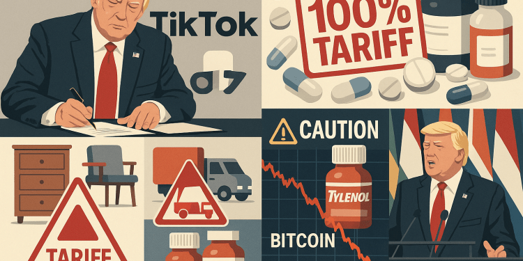 Weekly wrap: TikTok deal, pharma tariffs, crypto crash and Trump’s UN remarks