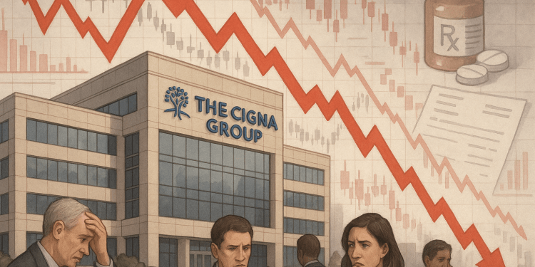 Cigna shares plunge as company warns of margin pressure in pharmacy-benefit unit